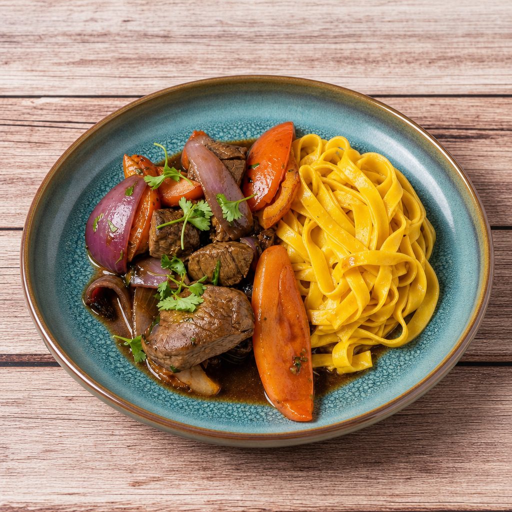 Fettuccine a la Huancaina.
